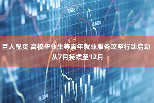 巨人配资 高校毕业生等青年就业服务攻坚行动启动 从7月持续至12月